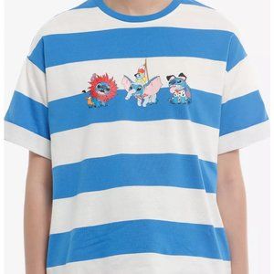 Disney Her Universe Stitch Character Mashup Stripe Girls Oversized T-Shirt